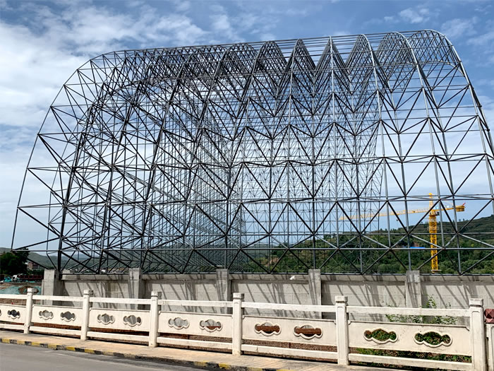 拉萨山寨矿储煤棚网架